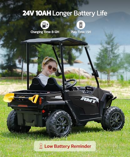 Pink 24V 2 Seater Electric Ride on Car with Remote P50071