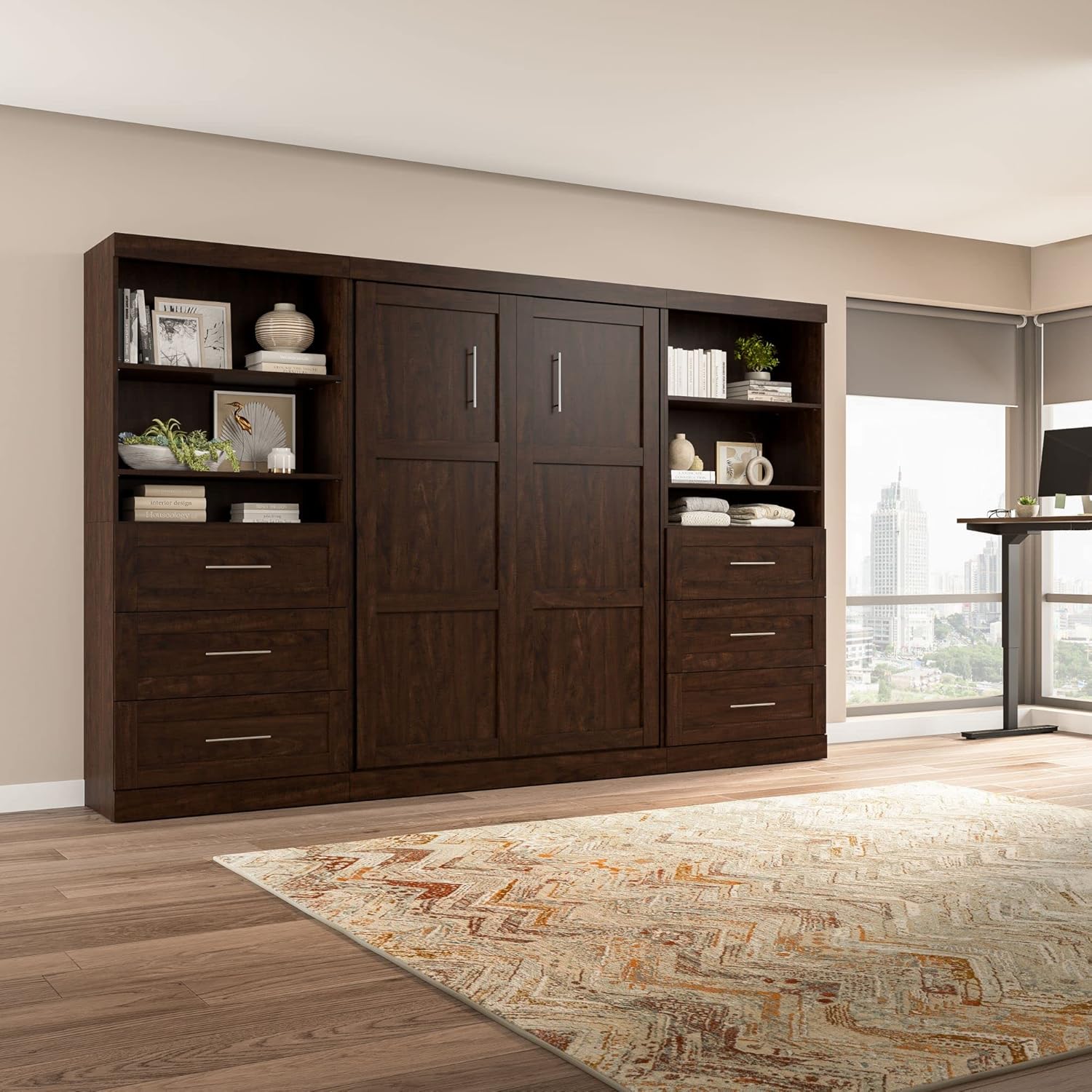 Chocolate Full Wall Bed H569976