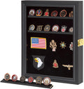 Black Shadow Box with Removable Shelves and Pinnable Background K839334