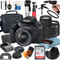 DSLR Camera Bundle with 18-55mm + 75-300mm Lens + 32GB Card + Case + Tripod G47498