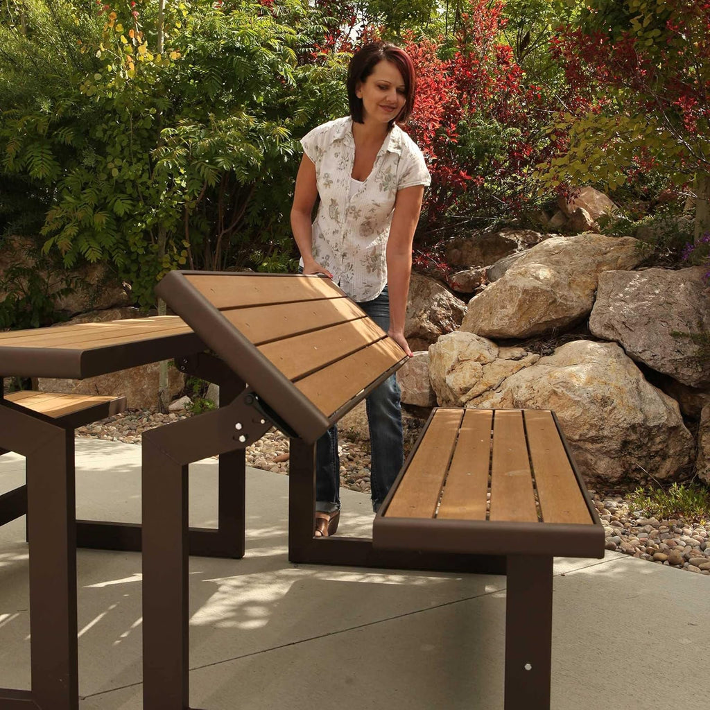 Convertible Bench Table Bundle with 2 Benches B406026