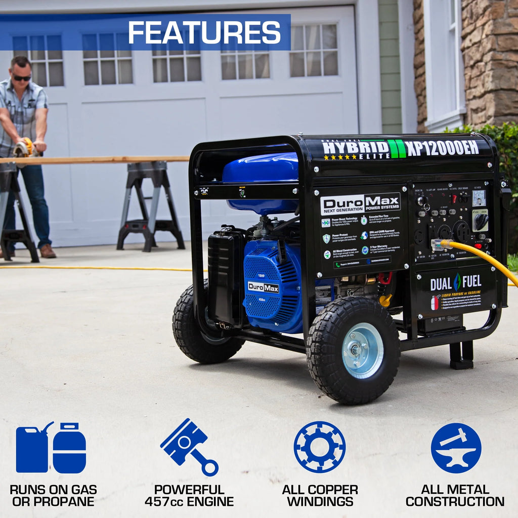 12,000 Watt Portable Dual Fuel Generator Z683391