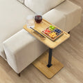 Bamboo Swivel Couch Tray Table with Phone Stand V335853