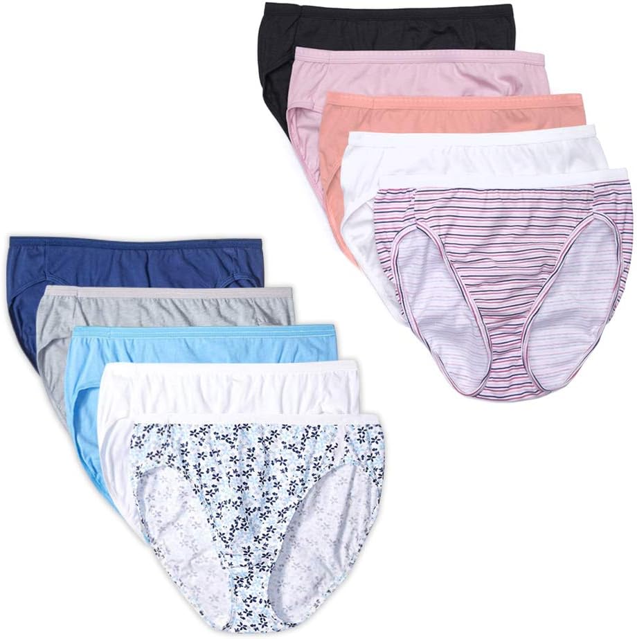 12 Pack Cotton Hi-Cut Panty U75424