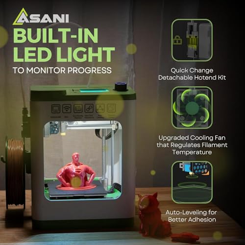 Mini 3D Printer with Auto Leveling, 10M PLA Filament, and SD Card F8528