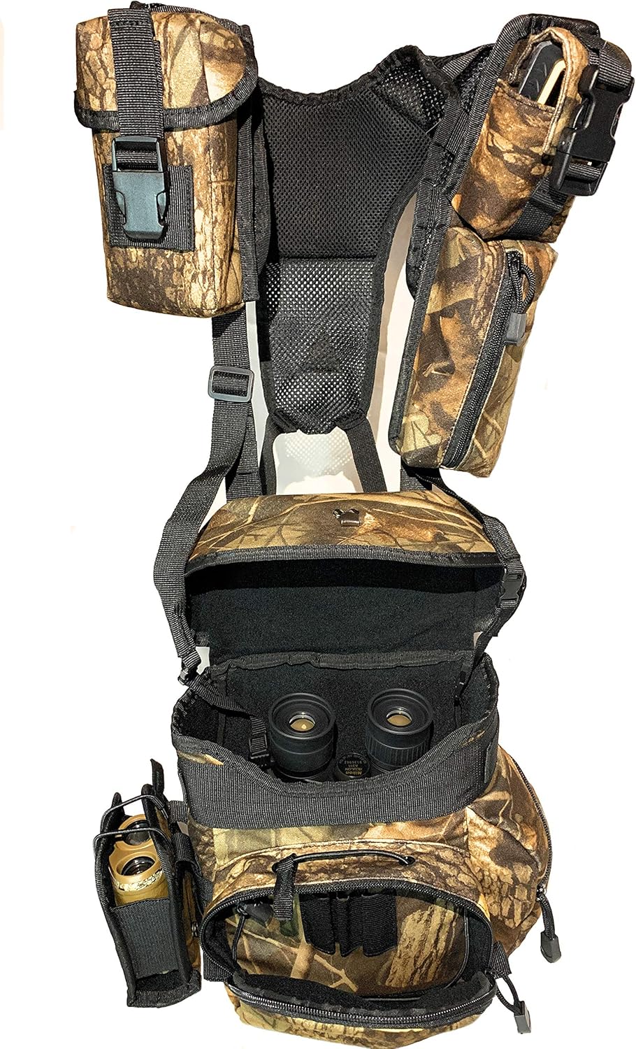 Camouflage Binocular Harness Case with Molle Compartments S993901