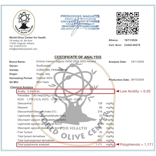 Organic Extra Virgin Olive Oil 8.5 fl oz X687