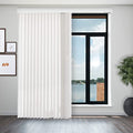 Blackout Vertical Blinds Oxford White Vinyl 78"W X 84"H Y462