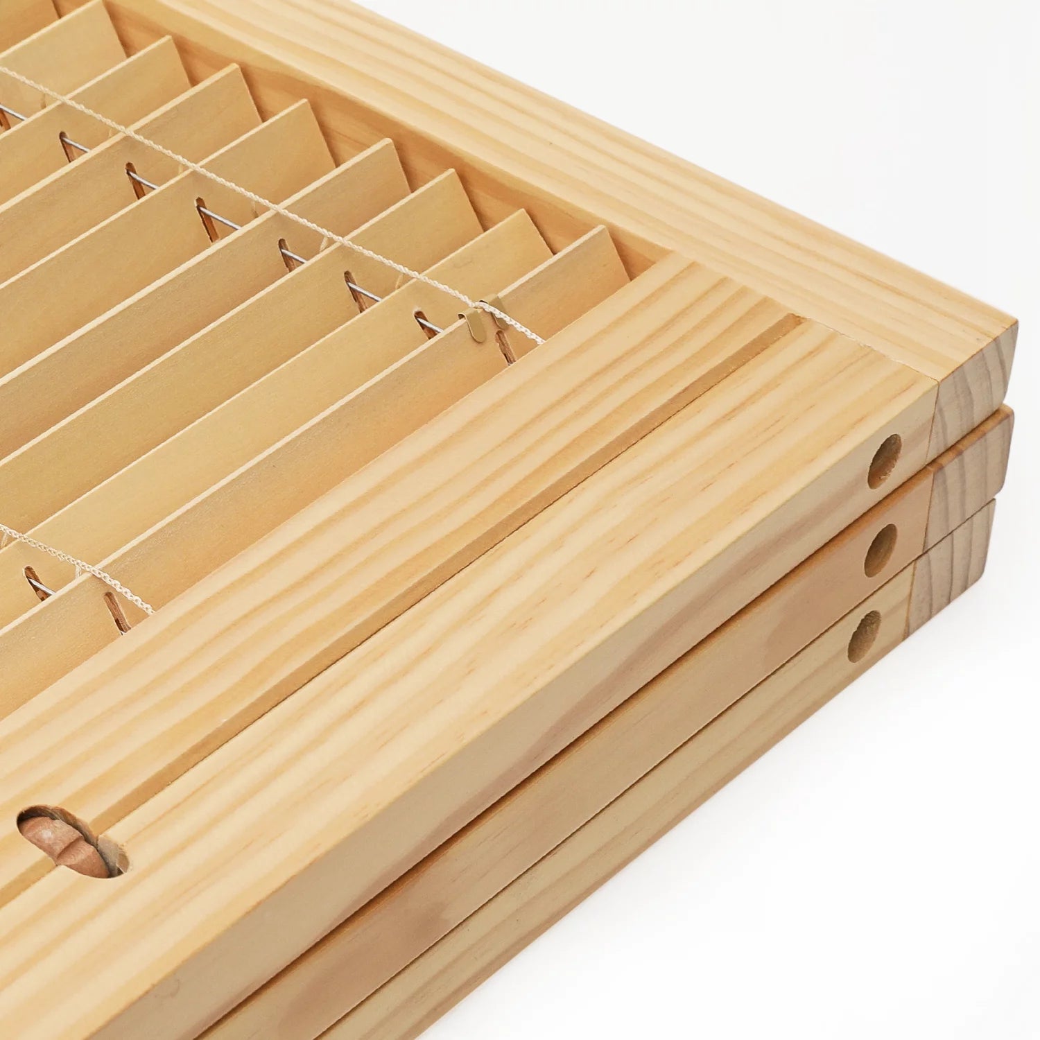 Natural 3 Panel Wood Room Divider P446