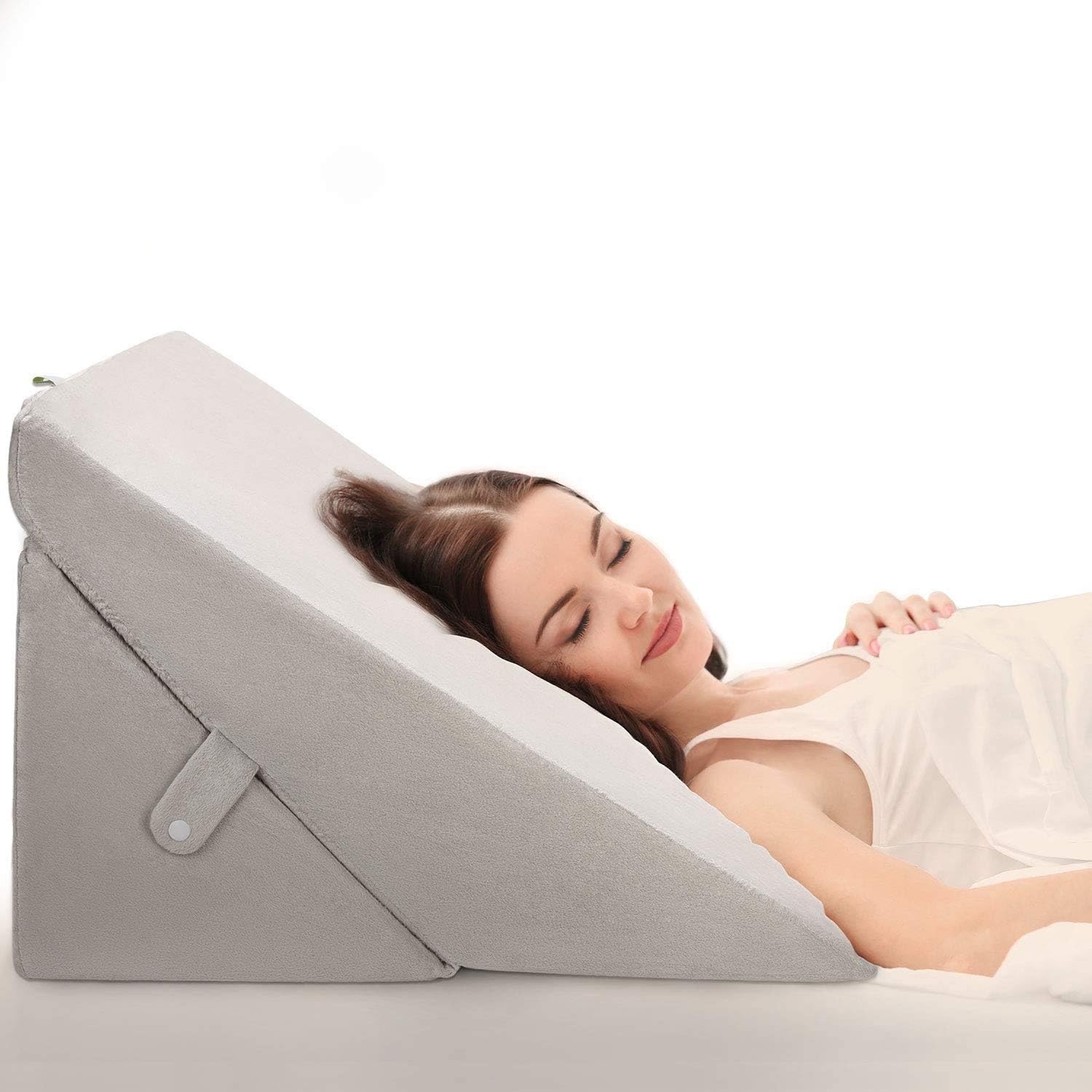 Adjustable Memory Foam Bed Wedge Pillow with Washable Cover C6992