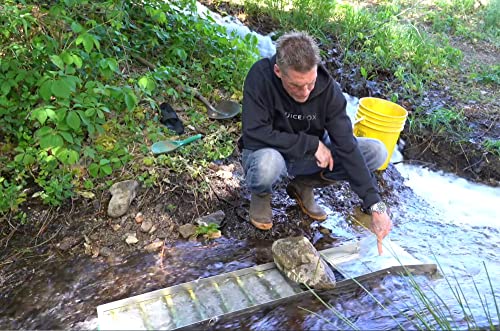 Gold Mining Kit with 50 inch Folding Gold Sluice Box E1388