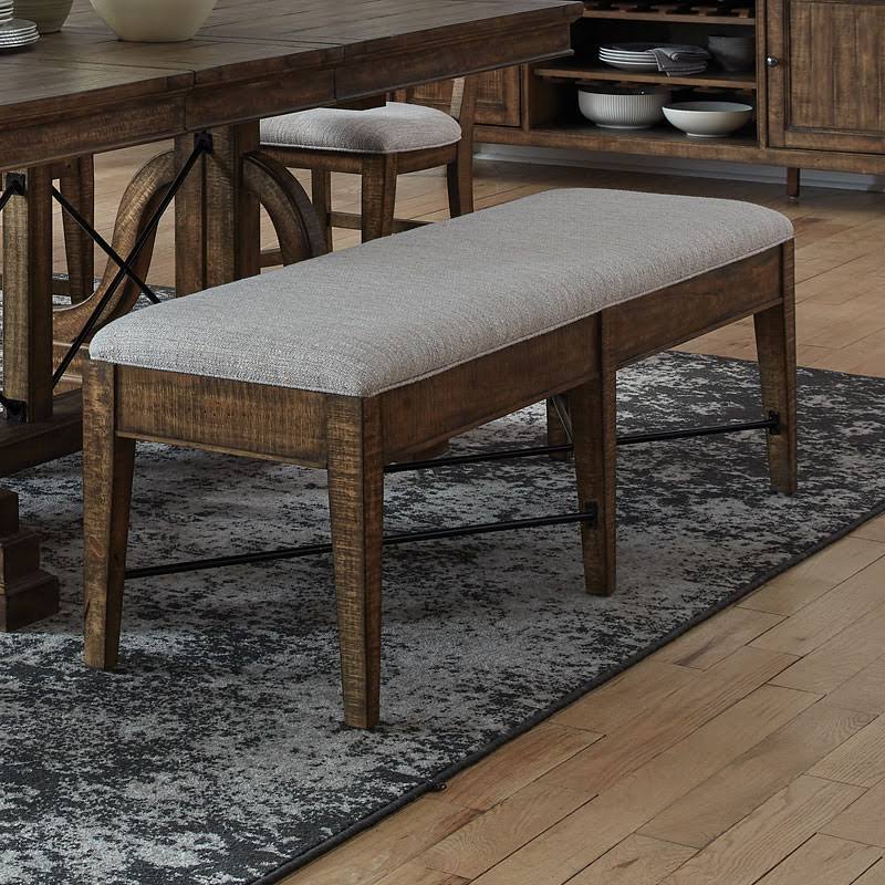 Toasted Nutmeg Upholstered Bench J5541