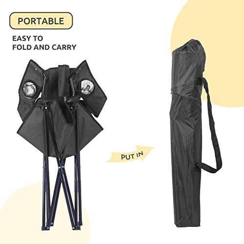 Navy Camping Chair with Cup Holder C8279