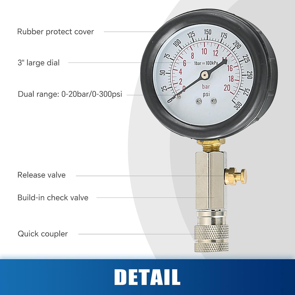Compression Tester Kit Engine Compression Gauge G686344
