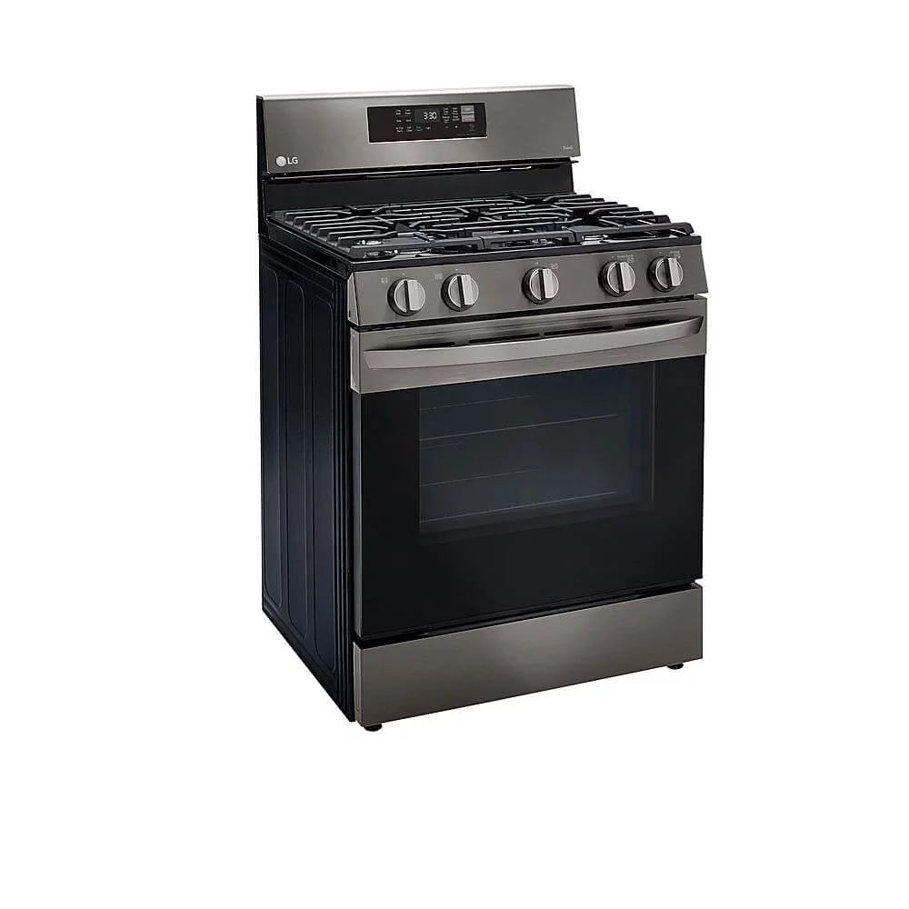 5.8 Cu. Ft. Black Stainless Gas Convection Range B82926