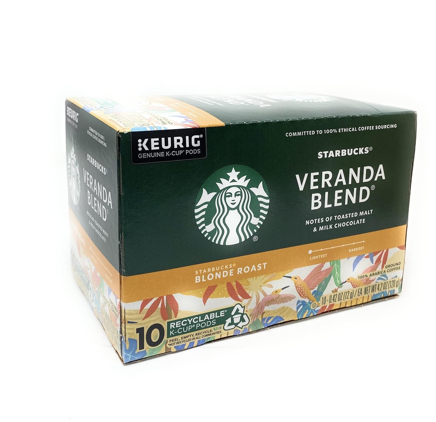 10 count Blonde Roast K-Cup pods V712736