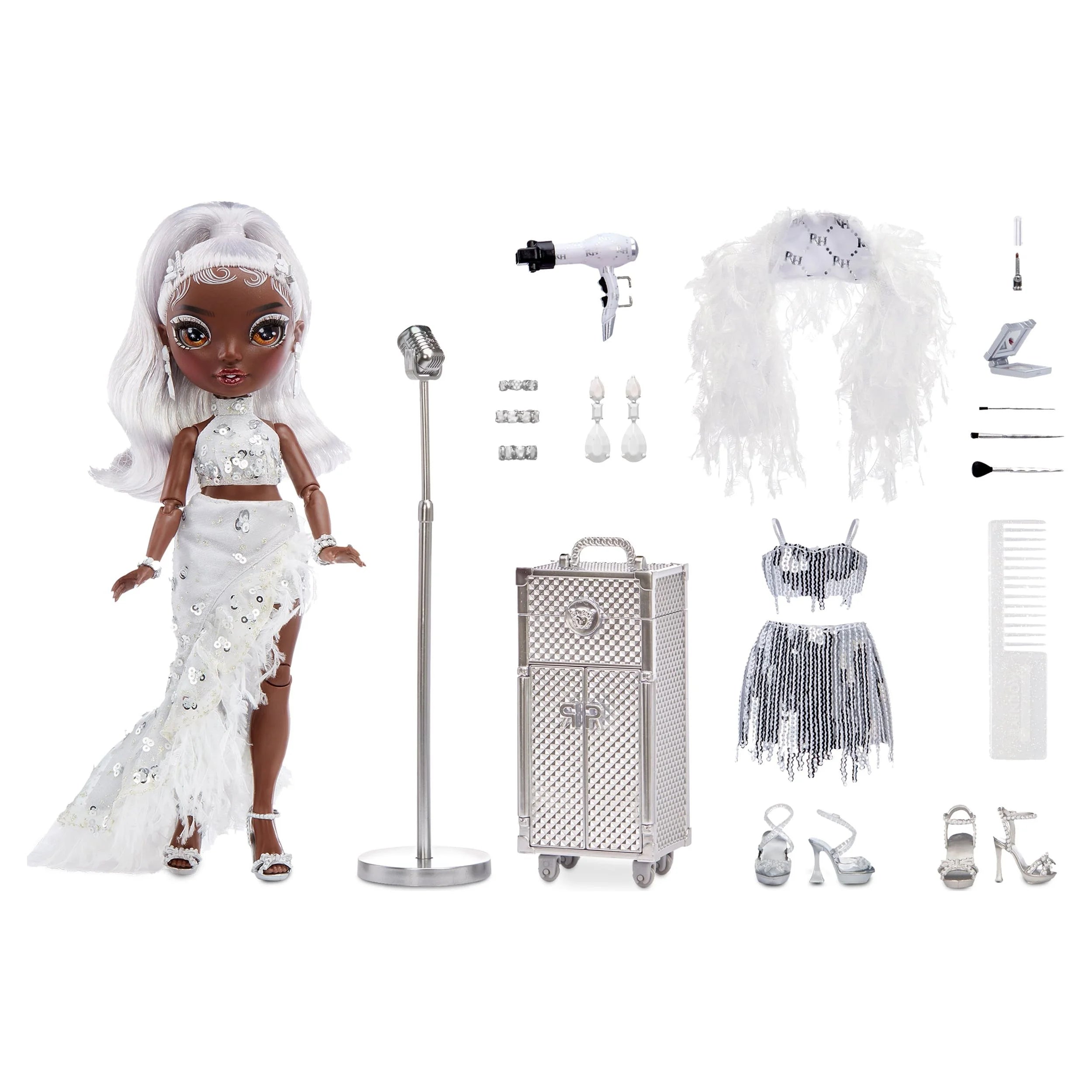 Rainbow High Fashion Doll with 2 Designer Outfits and Vanity Playset Y872