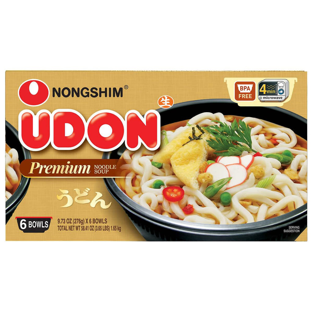 9.73 oz each Original Flavor Udon Noodle Soup Bowl, 6 Bowls K69906