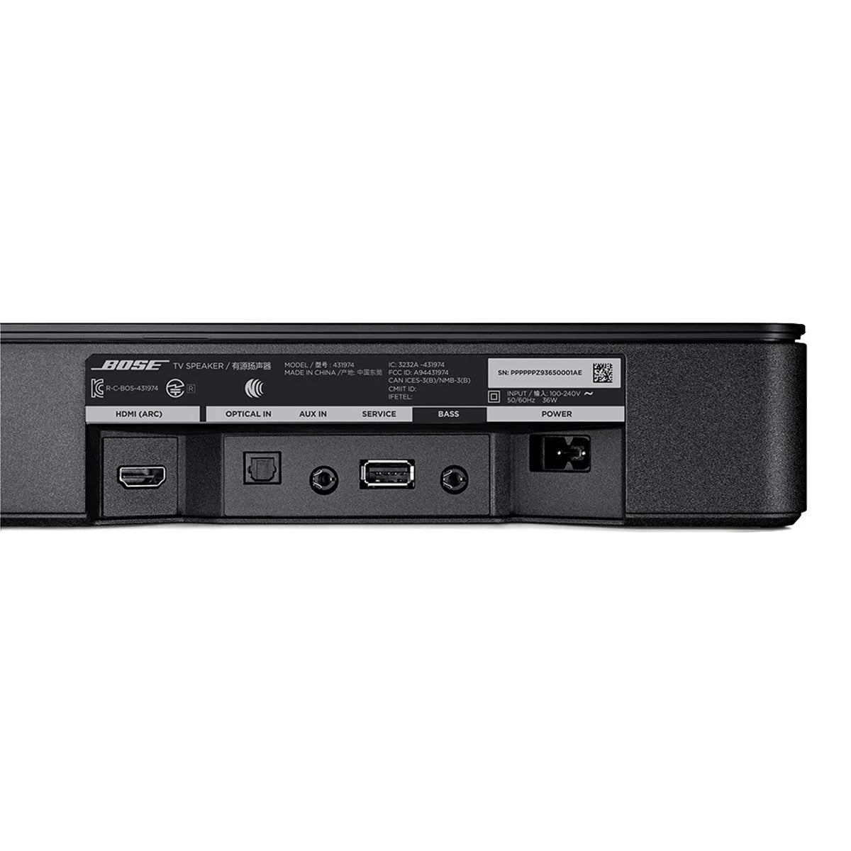 Black Wireless Bluetooth Soundbar W288