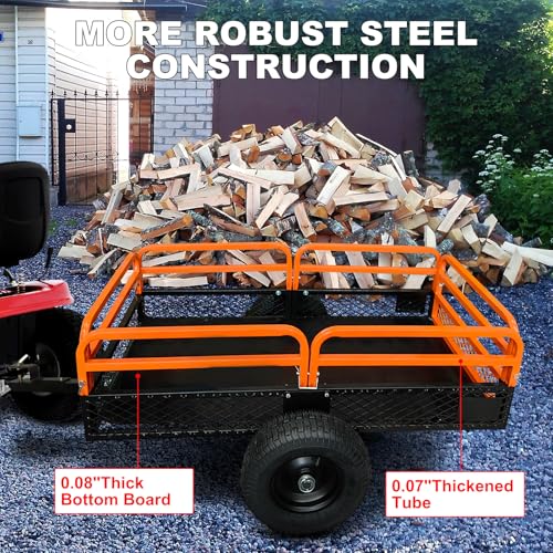 Heavy Duty Steel Utility Garden Cart with Removable Sides R612