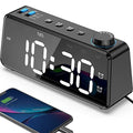 6.5'' Large Display Digital FM Radio Alarm Clock with USB Charging Port O6135
