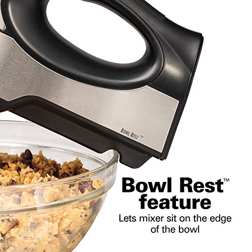 6 Speed Hand Mixer with Storage Case, 275W, Stainless Steel Q4428