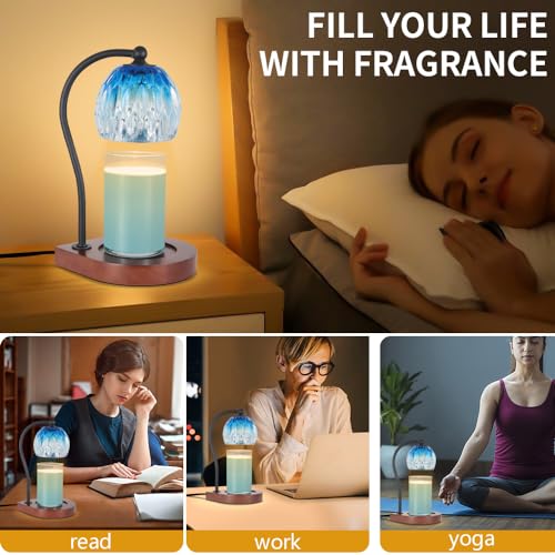 Black Electric Candle Warmer Lamp with Timer K9521