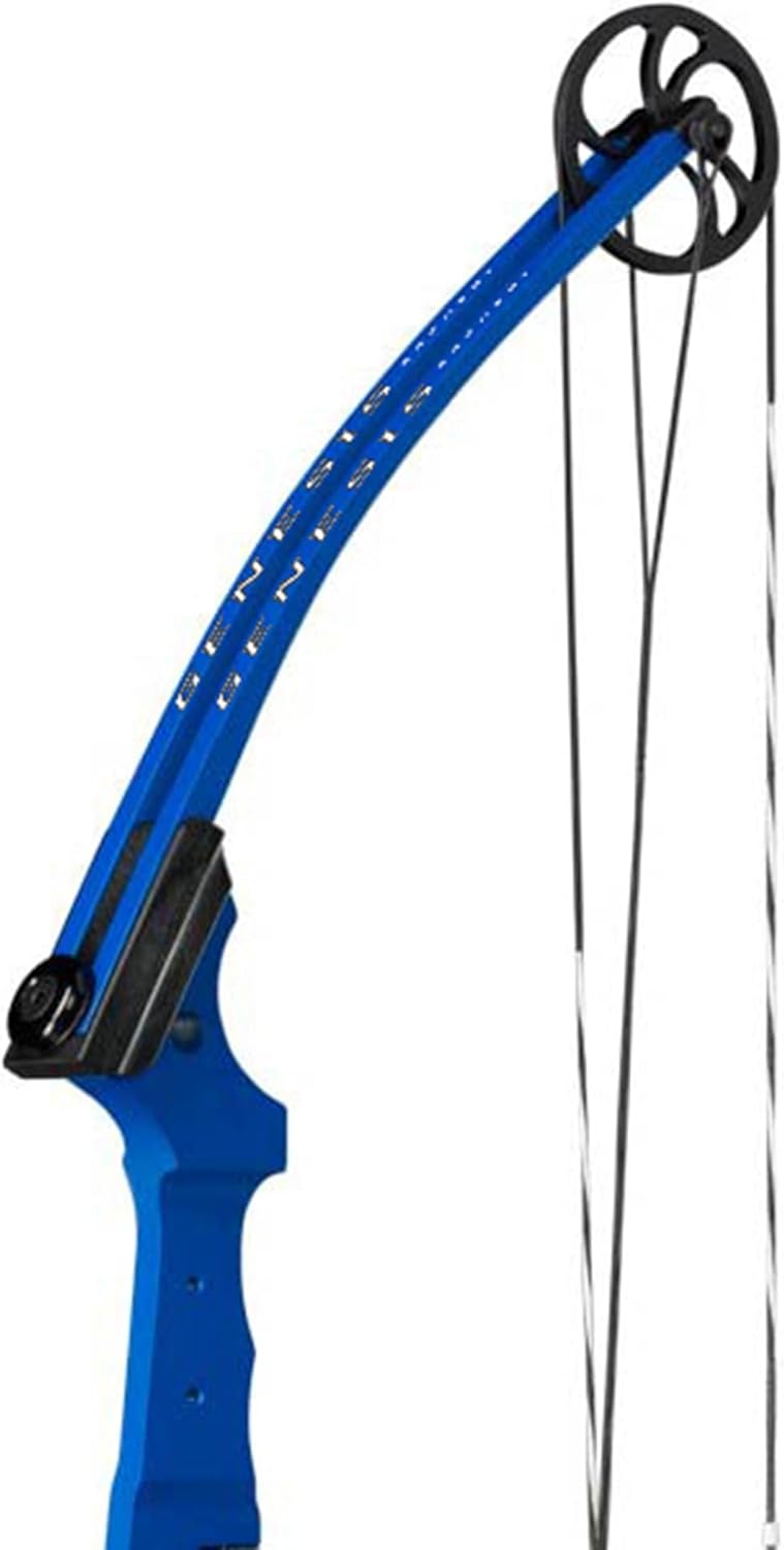 Blue Compound Bow with Adjustable Draw Length 15"-30" and Draw Weight 10-20 Pounds (2 Pack) T8703