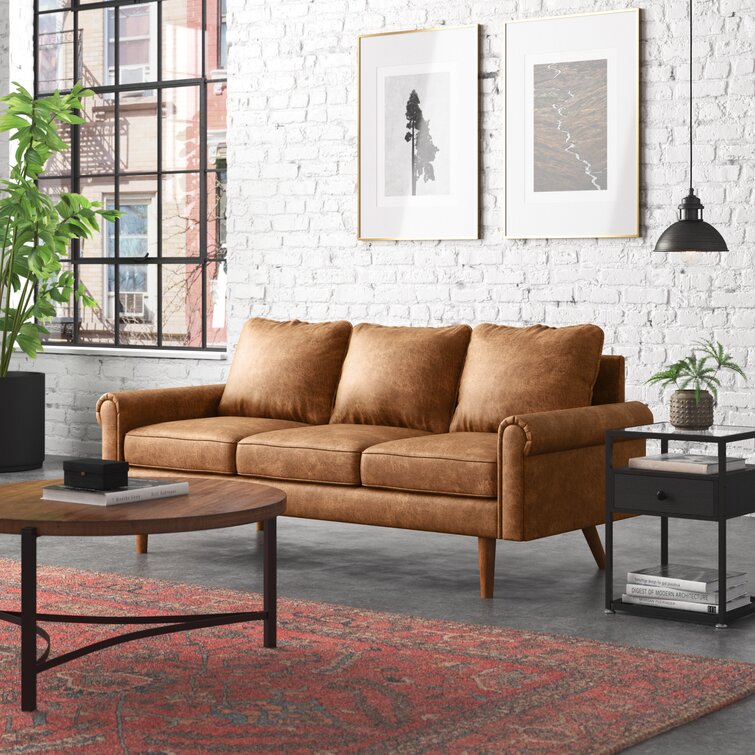 74.01" Rolled Arm Sofa W302