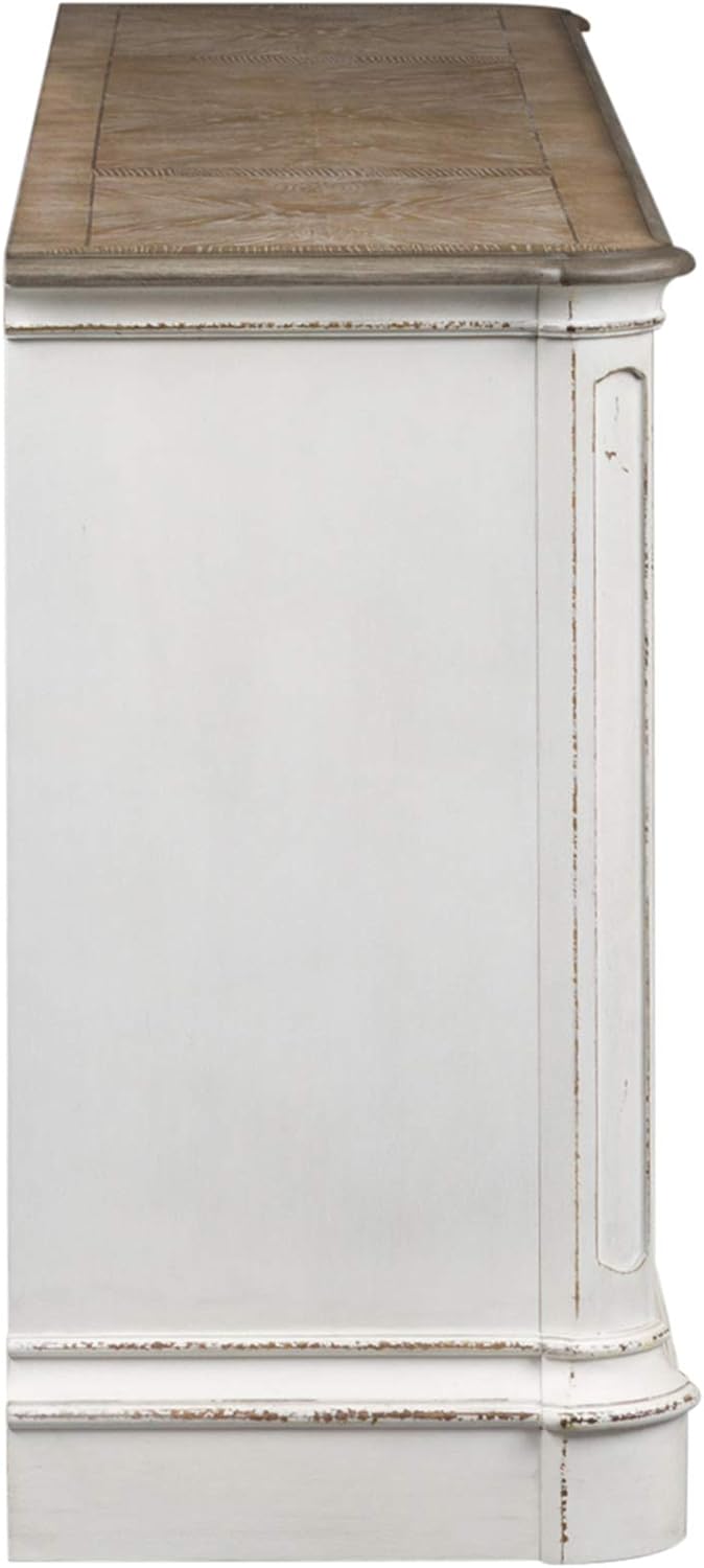Antique White TV Console Q5902