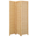 Natural 3 Panel Wood Room Divider P446