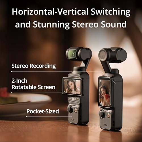 1'' CMOS 4K/120fps Vlog Camera with 3-Axis Stabilization P753867