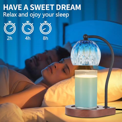 Black Electric Candle Warmer Lamp with Timer K9521