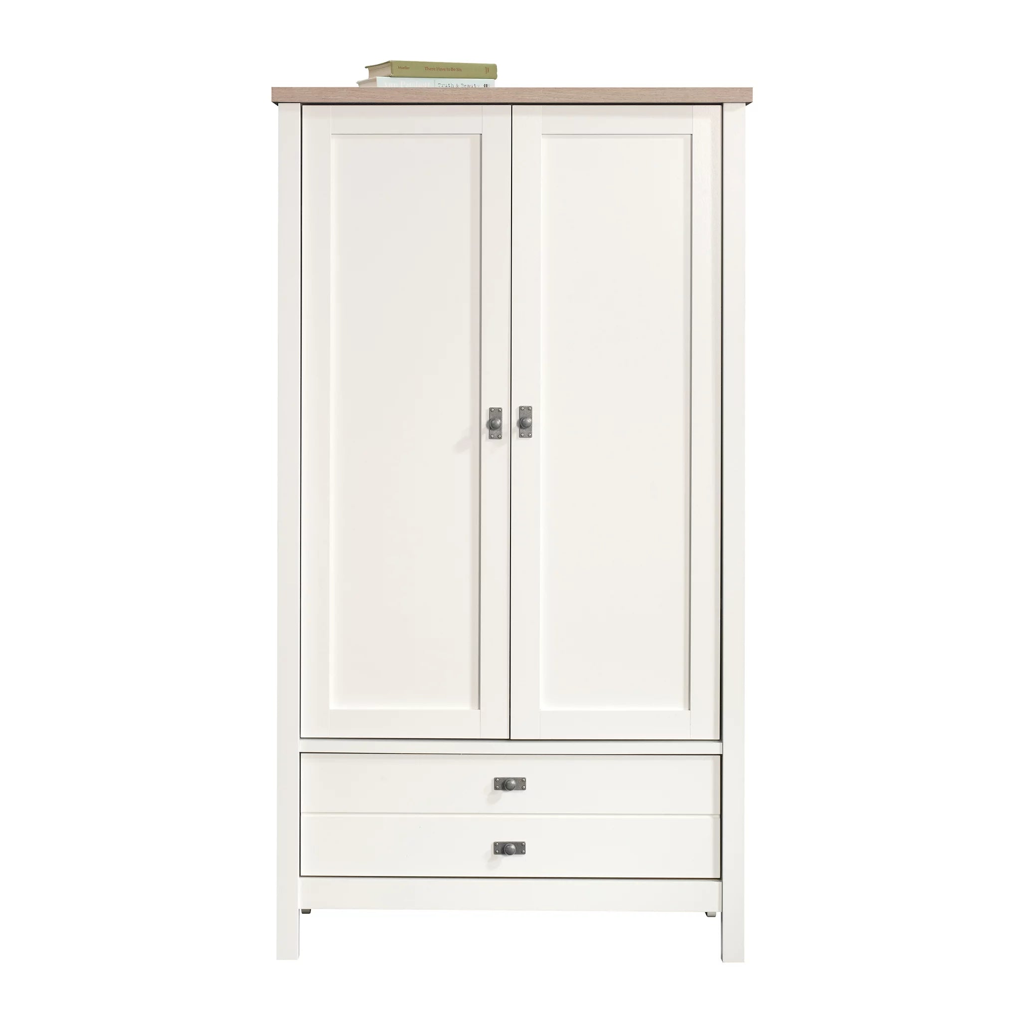 Soft White Armoire V3522