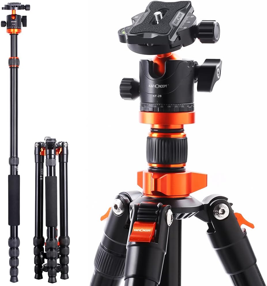 67 inch Compact Travel Tripod with Monopod U551