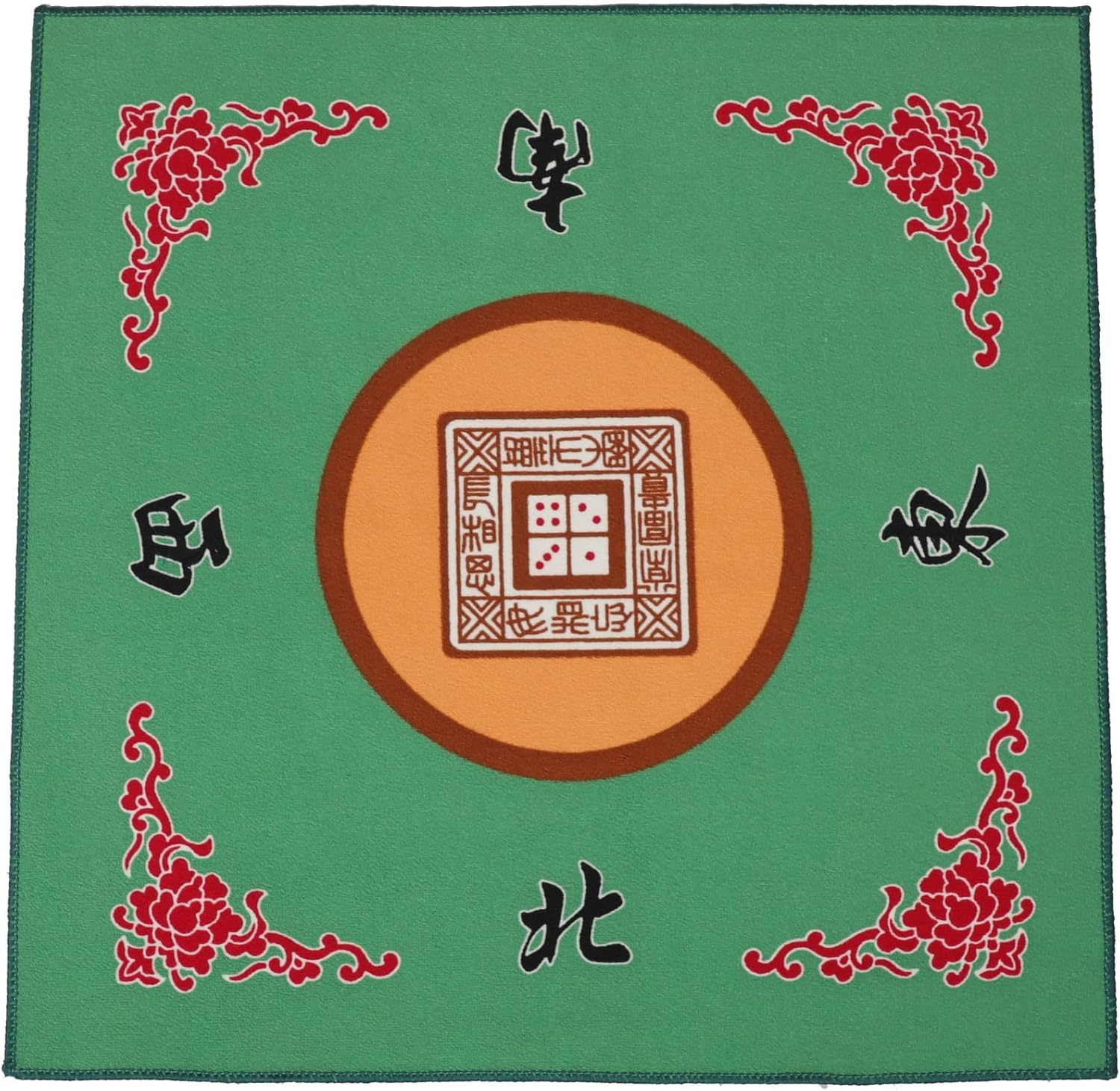 X-Large 1.6" Durable Melamine Mahjong Tiles Blue Mahjong Set with Carrying Case L6010