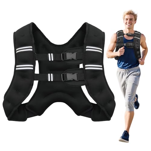 Weighted Vest with Reflective Stripe, Size Adjustable S13307