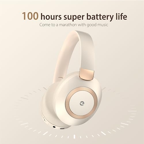 Active Noise Cancelling Wireless Bluetooth Over Ear Headphones with Mic Q381820