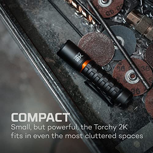 Rechargeable LED Flashlight with 4 Light Modes, Storm Gray T5647