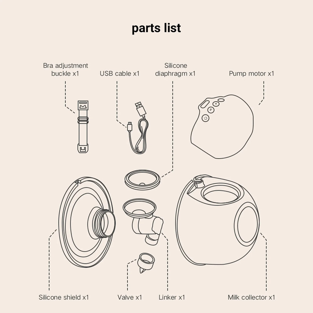 Wearable Electric Breast Pump S4496