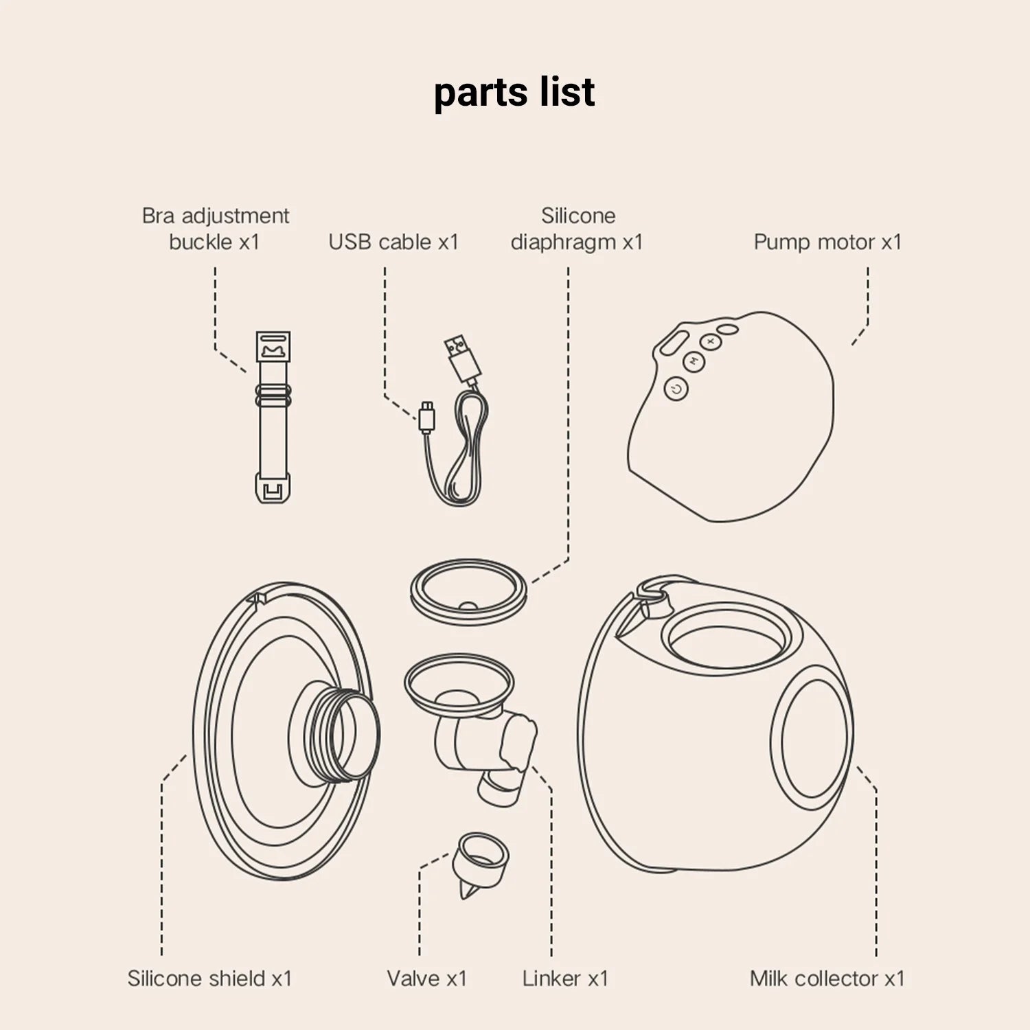 Wearable Electric Breast Pump S4496
