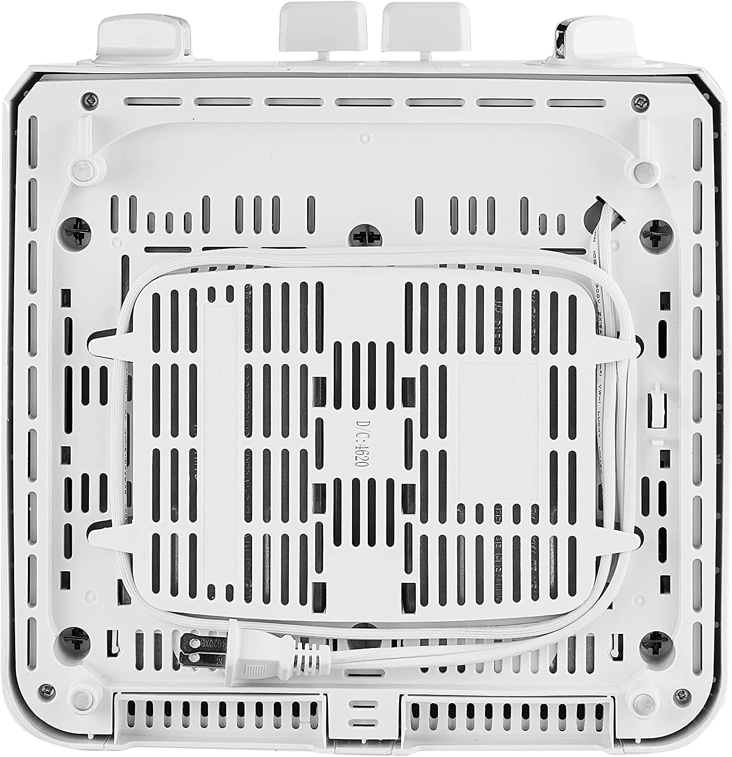 White 4-Slice Compact Plastic Toaster H544370