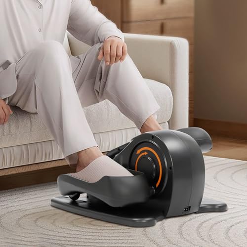 Under Desk Electric Seated Pedal Exerciser Leg Exercise Equipment with Remote Control Mini Elliptical Machine A1426