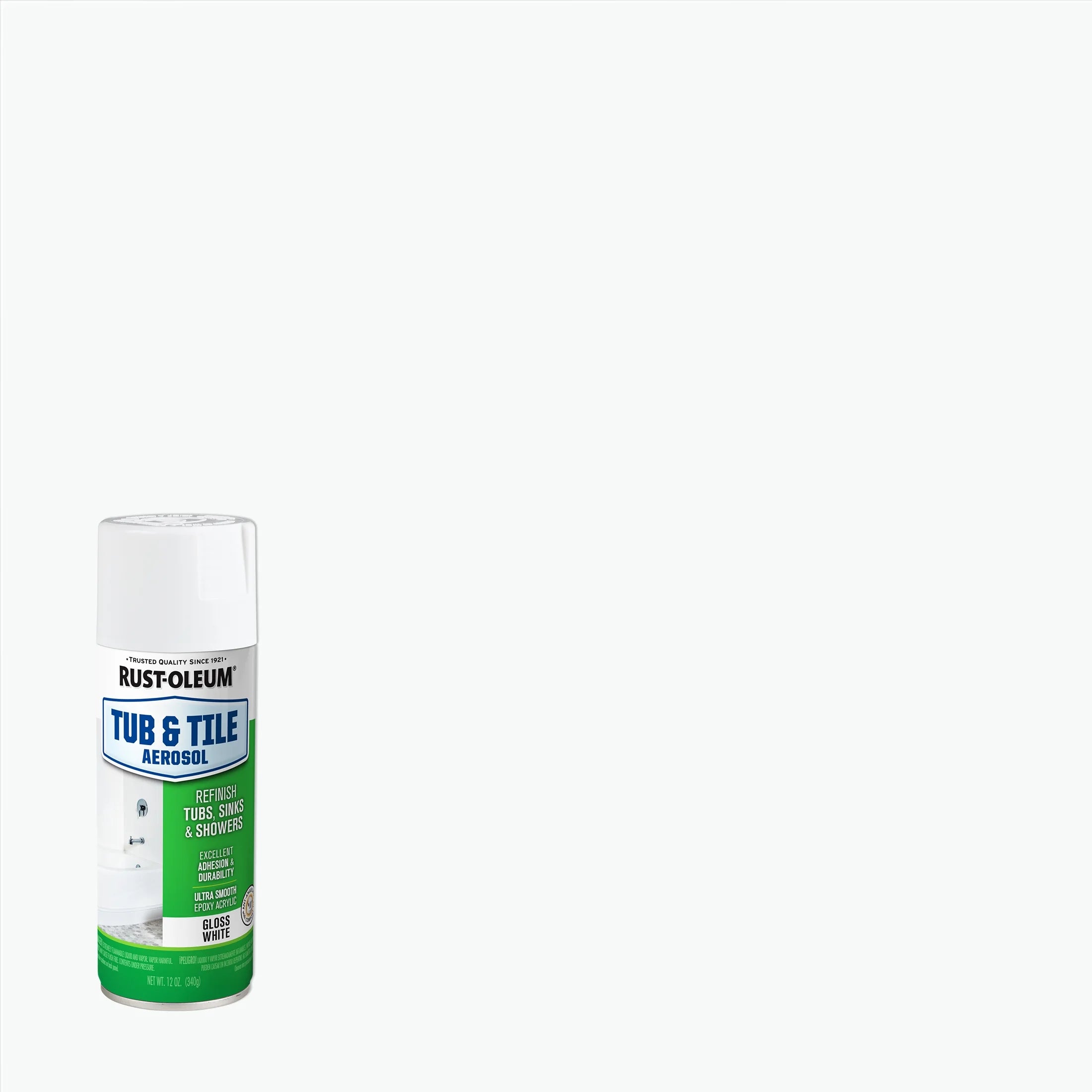 White 12 oz Tub and Tile Aerosol Paint S4833