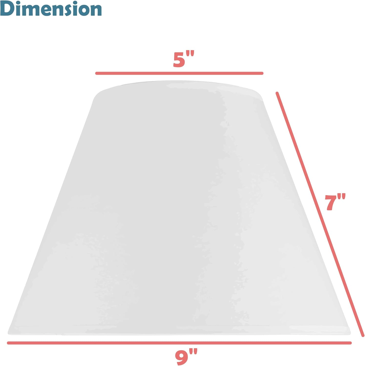 Off White Empire Shape Lamp Shade, 9" Wide K91188