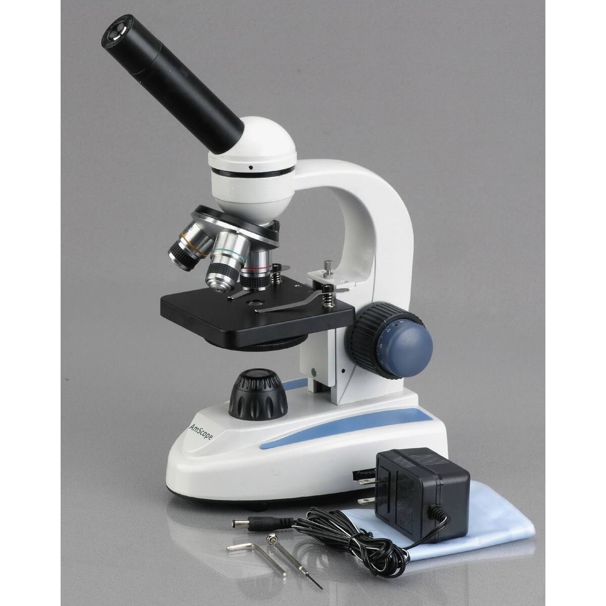 40X-1000X Metal Glass Student Microscope with USB Digital Camera J5529