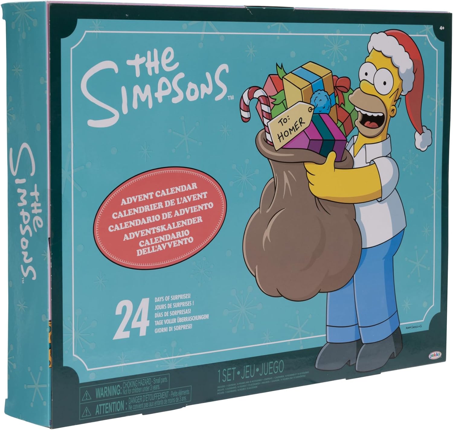 Disney The Simpsons Advent Calendar Holiday 2024-24 Days of Surprises with Mystery Characters and Accessories Approximately 1.5 Inch Scale Action Figures P72216