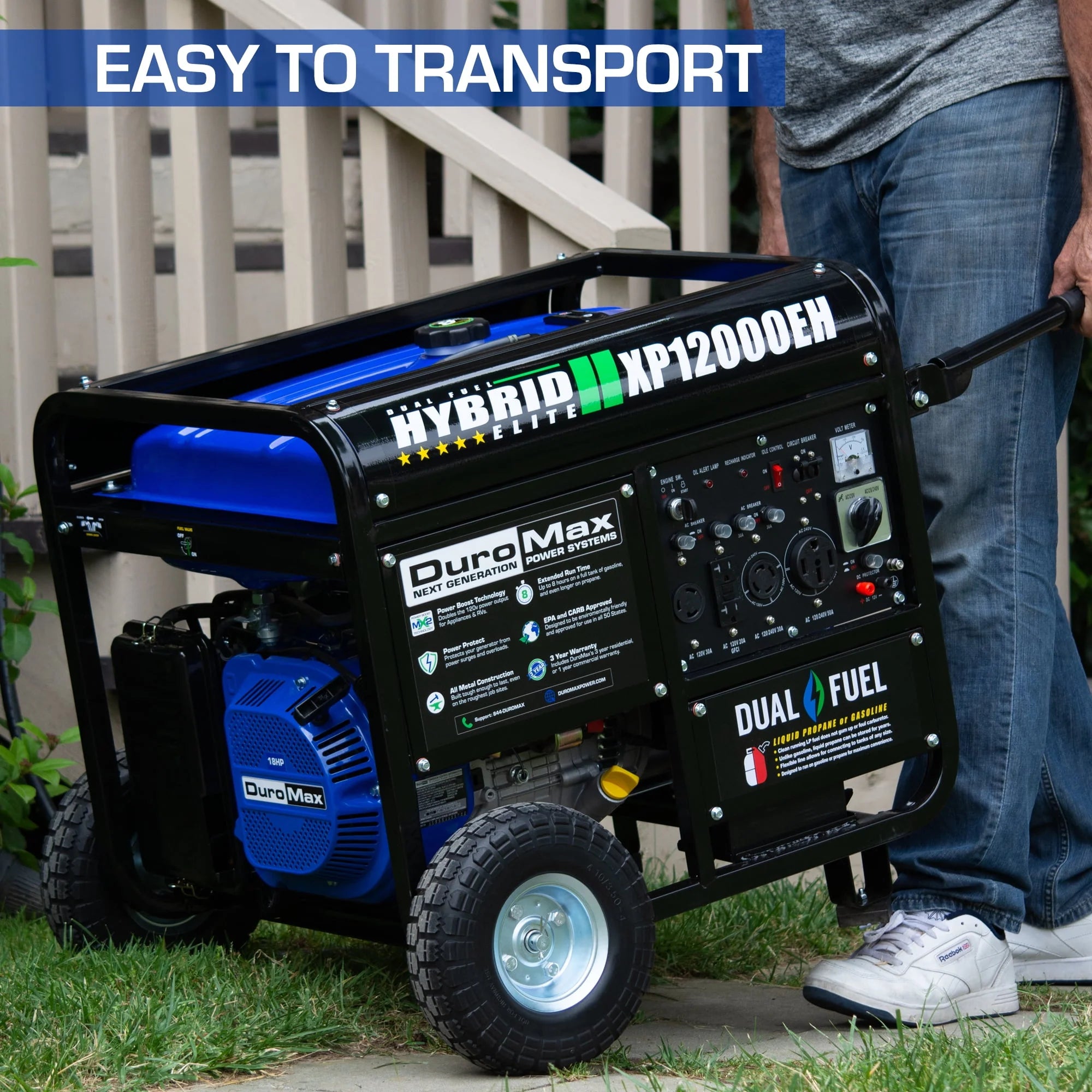 12,000 Watt Portable Dual Fuel Generator Z683391