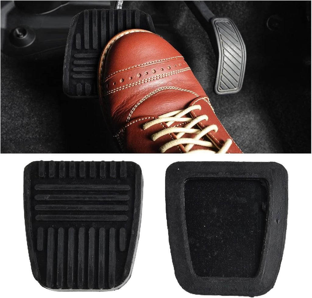 2Pcs Car Rubber Clutch Brake Pedal Pads Covers X92909