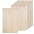 12 Pack Basswood Sheets 16 x 16 x 1/8 Inch 3mm Thick Unfinished Wood Boards S4144